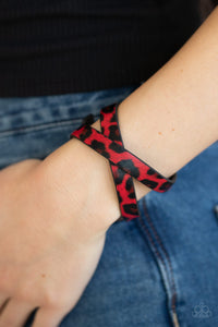 Paparazzi Bracelets All GRRirl - Red 