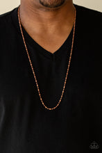 Load image into Gallery viewer, Paparazzi Necklaces Covert Operation - Copper  Mens
