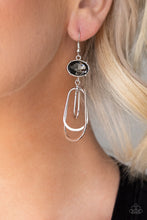 Load image into Gallery viewer, Paparazzi Earrings Drop-Dead Glamorous - Silver
