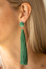 Load image into Gallery viewer, Paparazzi Earrings Tightrope Tassel - Green
