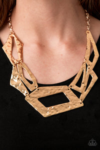 Paparazzi Necklaces Break The Mold - Gold Convention 2020