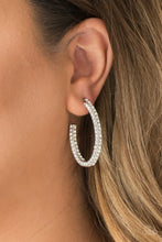 Load image into Gallery viewer, Paparazzi Earrings Big Winner - White
