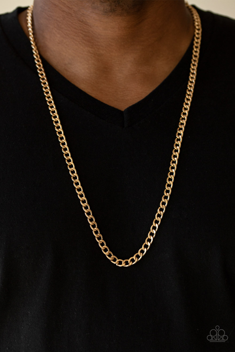 Paparazzi Necklaces Delta - Gold Mens