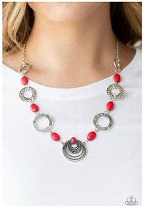 Paparazzi Necklaces Zen Trend Red