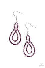 Load image into Gallery viewer, Paparazzi Earrings Sassy Sophistication - Purple
