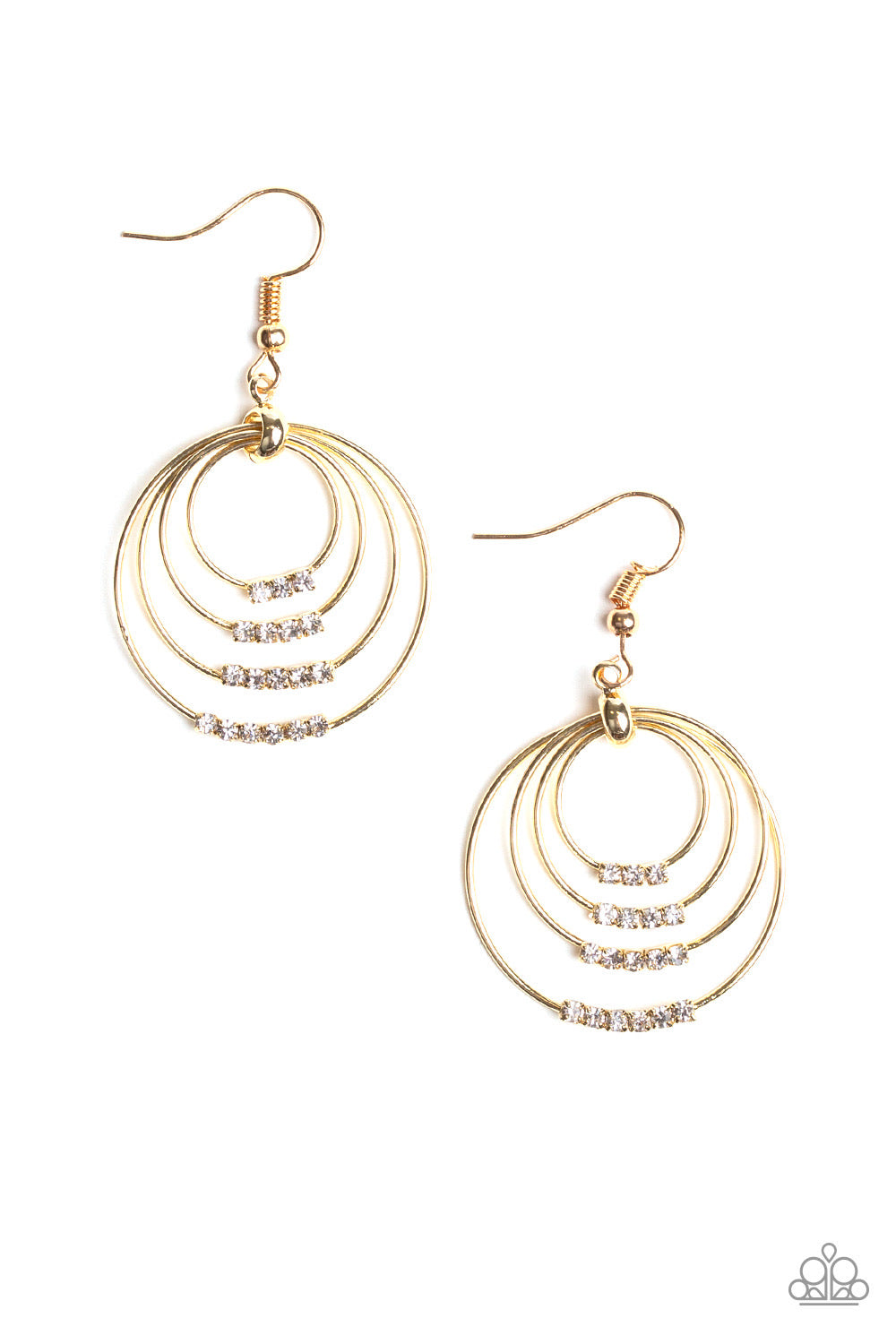 Paparazzi Earrings Sparkle Spectrum - Gold