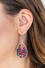 Load image into Gallery viewer, Paparazzi Earrings Cash or Crystal? - Pink
