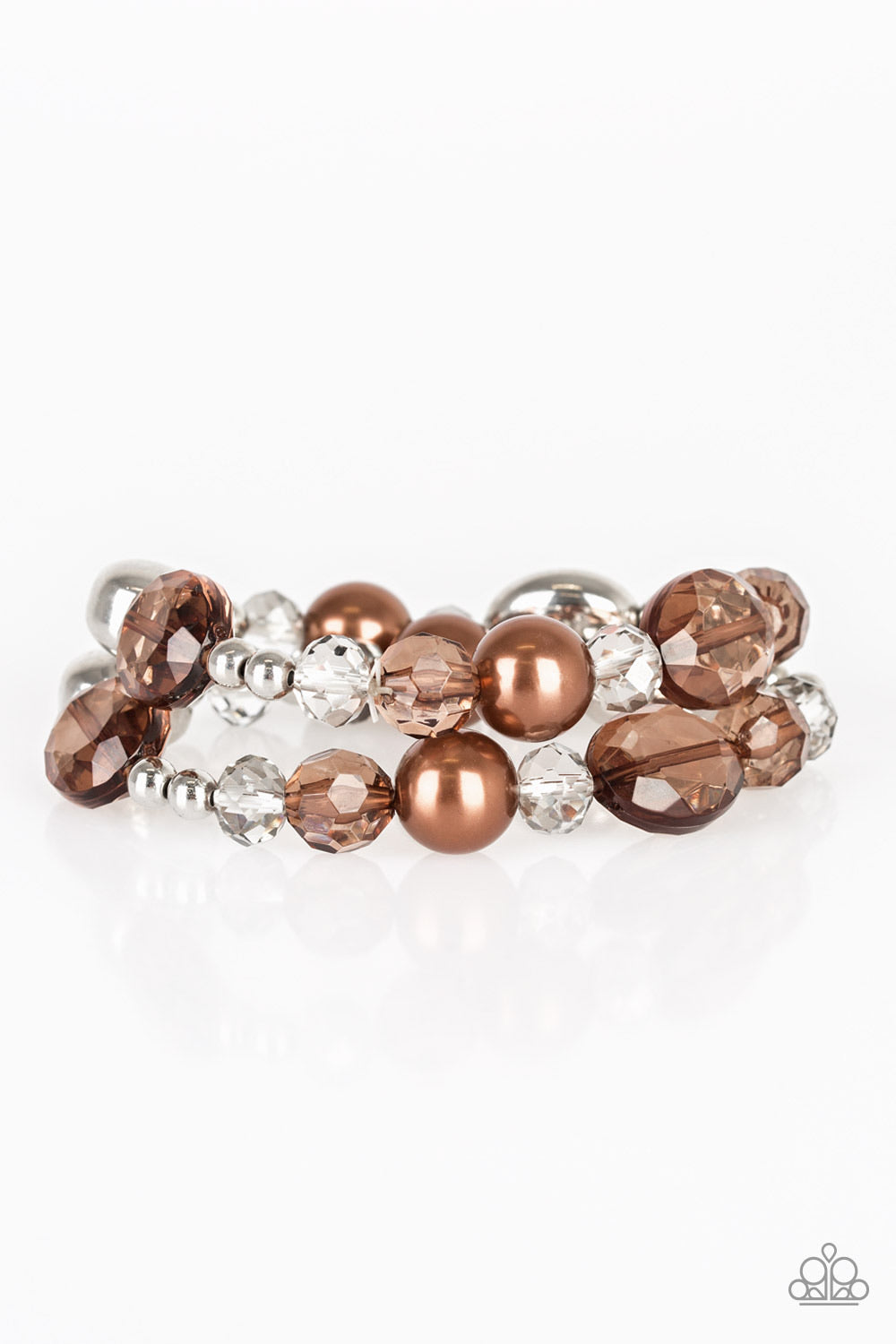 Paparazzi Bracelets Downtown Dazzle - Brown