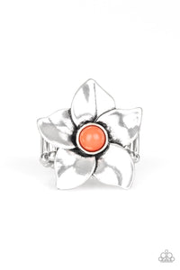 Paparazzi Rings Ask For Flowers - Orange