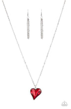 Load image into Gallery viewer, Paparazzi Necklaces Heart Flutter Red
