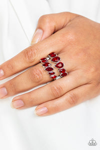Paparazzi ring Timeless Tiers - Red