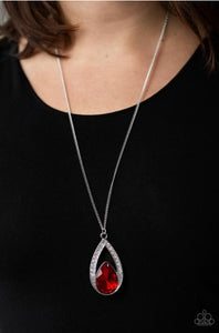 Paparazzi Necklaces  - Notorious Noble - Red