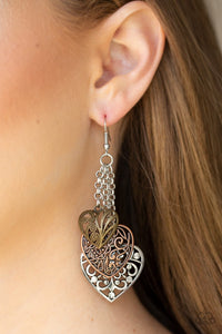 Paparazzi Earrings Once Upon A Heart - Multi