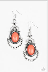 Paparazzi Earrings Cameo and Juliet Orange