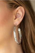 Load image into Gallery viewer, Paparazzi Earrings Making Laps Silver
