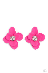 Jovial Jasmine - Pink Earrings