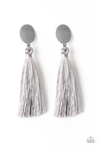 Paparazzi Earrings Va Va PLUME - Silver