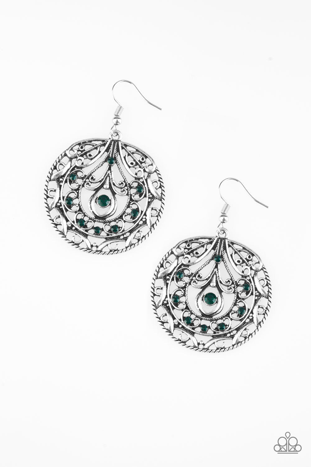 Paparazzi Earrings Choose To Sparkle - Green
