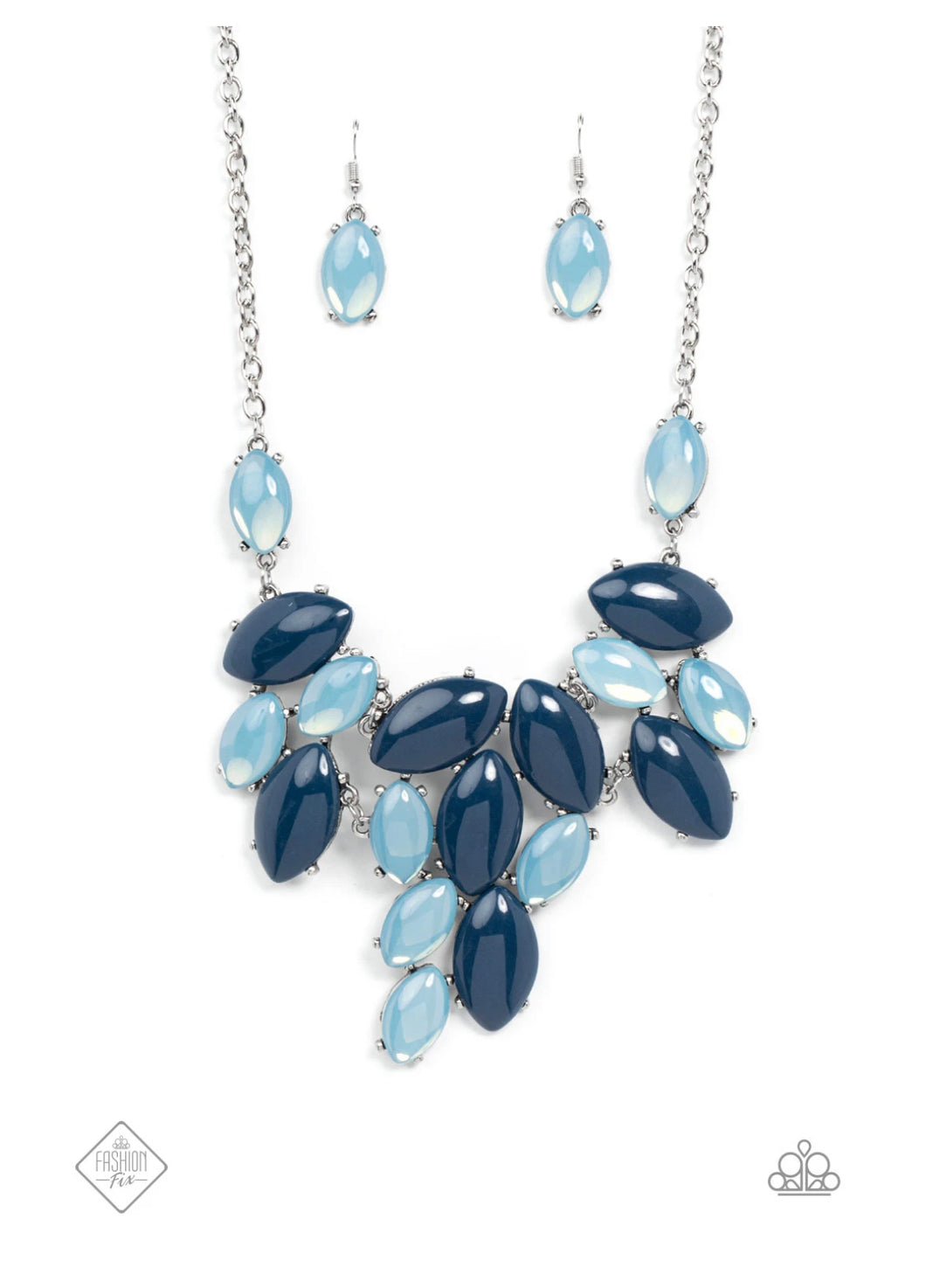 Paparazzi ♥ Date Night Nouveau - Blue ♥ Necklace Fashion Fix