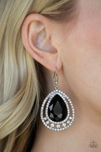 Load image into Gallery viewer, Paparazzi Earrings All Rise For Her Majesty - Black
