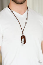 Load image into Gallery viewer, Paparazzi Necklaces Flying Solo - Brown Mens
