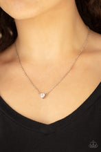 Load image into Gallery viewer, Paparazzi Necklaces Heartbeat Bling - White
