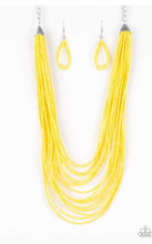 Load image into Gallery viewer, Paparazzi necklace Peacefully Pacific Yellow
