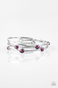 Paparazzi Bracelets Bangle Belle - Purple