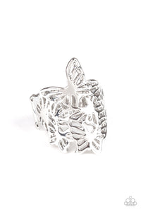 Paparazzi Rings Banded Butterflies - Silver