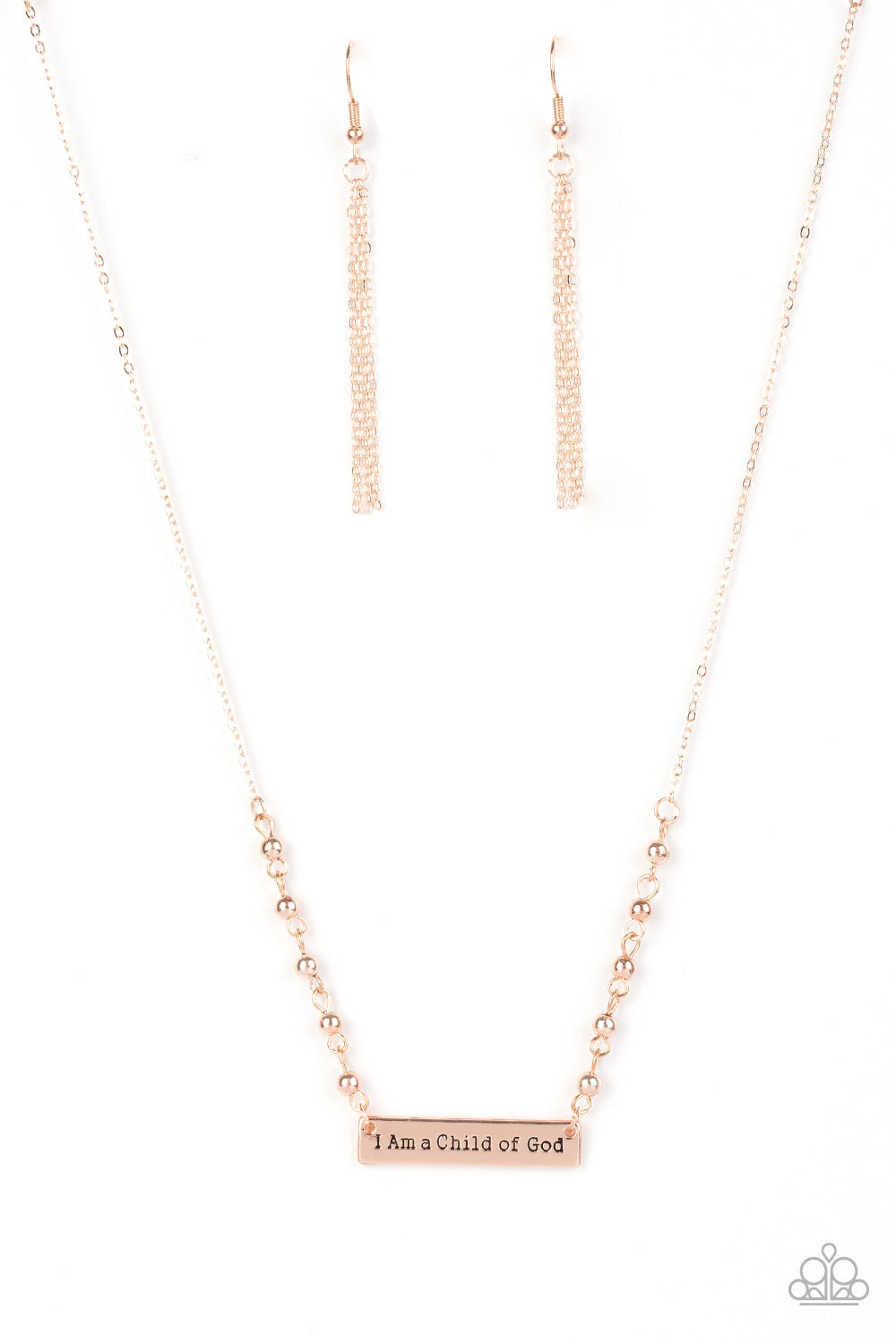 Paparazzi Necklaces Send Me An Angel - Rose Gold 