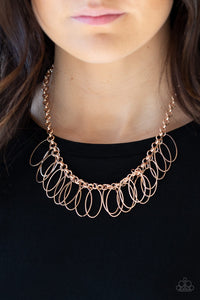 Paparazzi Necklaces Fringe Finale - Rose Gold