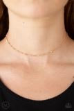 Load image into Gallery viewer, Paparazzi necklace Take a Risk Gold Choker
