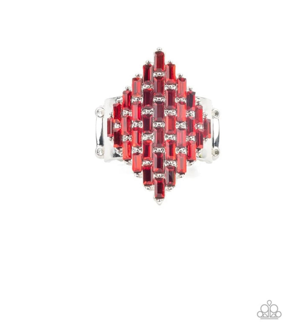 Paparazzi Rings Hive Hustle Red