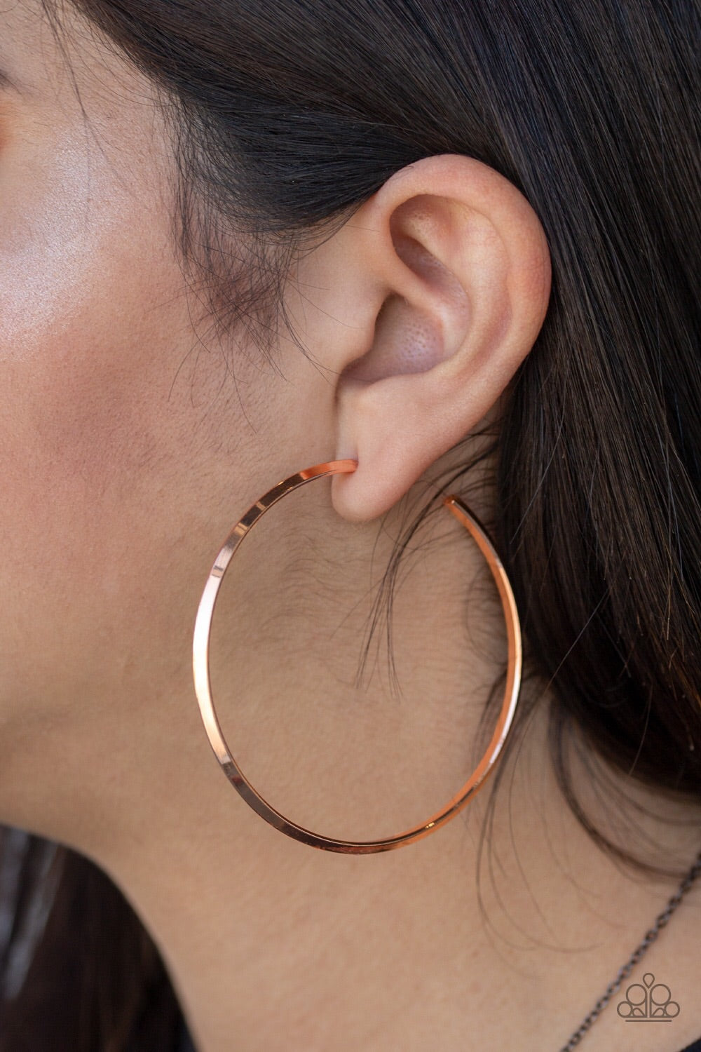 Paparazzi Earrings 5th Avenue Attitude - Copper