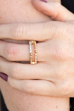 Load image into Gallery viewer, Paparazzi Rings Dauntless Shimmer - Gold
