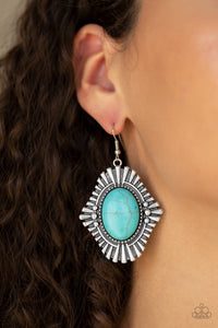 Paparazzi Earrings Easy As PIONEER - Blue