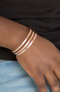 Paparazzi Bracelets street sleek rose gold