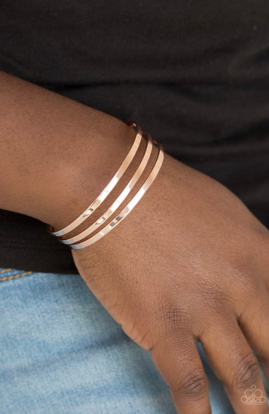 Paparazzi Bracelets street sleek rose gold