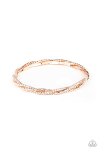 Paparazzi Bracelets Glitzy Gleam - Rose Gold