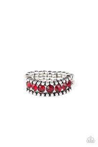 Paparazzi Rings Crank It Up - Red