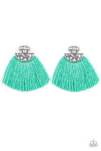 Paparazzi Earrings Make Some PLUME - Green