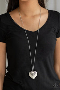 Paparazzi Necklaces Southern Heart White