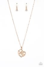 paparazzi necklace Mom Moments - gold
