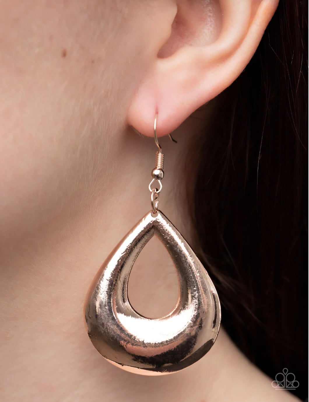 Laid-Back Leisure - Rose Gold Earrings - Paparazzi Accessories