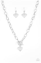 Load image into Gallery viewer, Paparazzi Necklaces Harvard Hearts White
