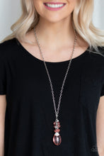 Load image into Gallery viewer, Paparazzi Necklaces Crystal Cascade - Orange
