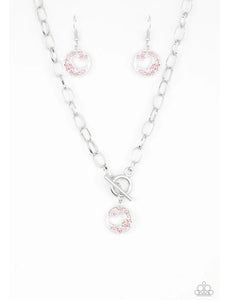 Paparazzi Necklaces Heartbeat Retreat Pink