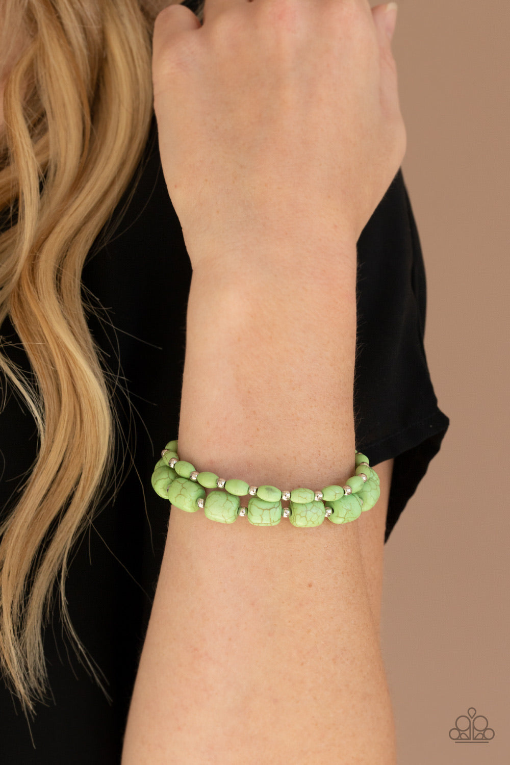 Paparazzi Bracelets Colorfully Country - Green