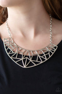 Paparazzi Necklace Strike While Haute Silver