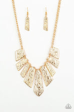 Load image into Gallery viewer, Paparazzi Necklaces Texture Tigress Gold
